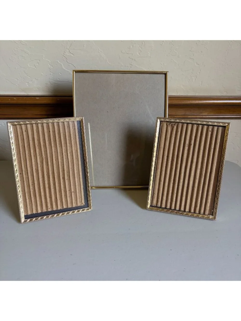 Set of 3 Vintage 90s Brass Picture Frames 1 x 8x10